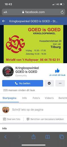Kringloopwinkel Goed Is Goed Grote In Jm Tilburg